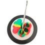 SZBS A Set Silicone Round Mat 22ml Container Cloud Shape Container Wax Oil Container Concentrate Storage Container Wax Silicone Jar With a Metal Rod (Black, 10)
