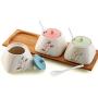 Spice storage containers,Spice jars bulk Ceramic spice jar Storage containers Ceramic spice jars with lid Storage jars-A