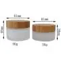Bouteille Crème Écologique en Bambou 50ml – Couvercle en Bambou Froissé, Pot à Crème en Verre Froissé 1pc (50ml) Bouteille Crème Écologique en Bambou 50ml – Couvercle en Bambou Froissé, Pot à Crème en Verre Froissé 1pc (50ml)