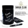 Shrub Club - Smell Proof Jar Set, Black Glass with UV Protection, Half Oz (250ml) with Odor-Proof Bag and Bovida Humidity Pack - Airtight Jars for Fresh Stash (The Dragon Fly)