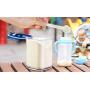 Tree House Sealed Milk Powder can, Clear Food canisters Plastic Storage Jars Square Box Pack of 3-G 1100mlx3