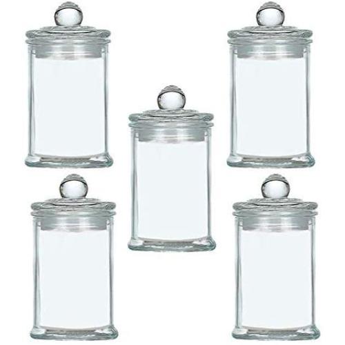DonhDonh Household Airtight Sealed Nut Containers Sugar Jars Food Storage Containers with Glass Lid for Office Kitchen