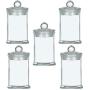 DonhDonh Household Airtight Sealed Nut Containers Sugar Jars Food Storage Containers with Glass Lid for Office Kitchen