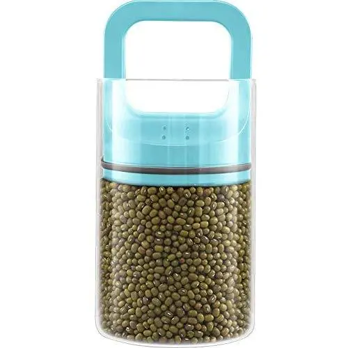 PLAFUETO Fresh Airless Storage Canister Food Storage Jar Glass One-Way Exhaust Valve Sealed Can, Vacuum Transparent Food Storage Container, Suitable for Tea, Coffee, Spices, Etc-Small,BLACK PLAFUETO Fresh Airless Storage Canister Food Storage Jar Glass One-Way Exhaust Valve Sealed Can, Vacuum Transparent Food Storage Container, Suitable for Tea, Coffee, Spices, Etc-Small,BLACK