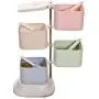 Osye Natural Wheat Seasoning Rack Spice Pots 4-Piece Storage Container Condiment Jars Osye Natural Wheat Seasoning Rack Spice Pots 4-Piece Storage Container Condiment Jars