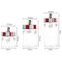 HOUSIYU Candy Jar Carousel Creative Glass Sealed Cans Home Coffee Tea Candy Coffee Beans Storage Tank Bathroom Accessories Storage Container, 14.5x10cm HOUSIYU Candy Jar Carousel Creative Glass Sealed Cans Home Coffee Tea Candy Coffee Beans Storage Tank Bathroom Accessories Storage Container, 14.5x10cm
