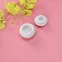 BESTONZON Mini Ceramics Cream Rouge Storage Tank Portable Travel Makeup Sealed Bottle White