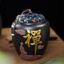 Cereal Containers Ceramic Seal Canister, Tea Storage Tank, Beautifully Decorated Containers (color : C)