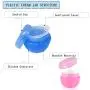Empty Cream Jars 20ml 9PackTravel Accessories Containers Sets Leak-proof Silicone&PP for Toiletries Compact Travel Size Bottles with Hard Sealed Lid for Makeup Face Body Hand Cream Jar