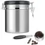 Conteneur Portable en Inox 1500ml Étanch Airtight avec Cuillère pour Graines de Café Conteneur Portable en Inox 1500ml Étanch Airtight avec Cuillère pour Graines de Café