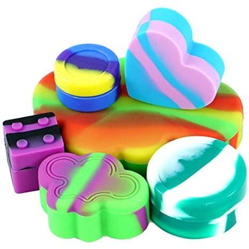 YHSWE Antihaft Silikon Küchen Wachsöl Konzentrat Behälter (Set von 6) Lebensmittelechter Lagerbehälter Mehrzweck für Balm, Farbe, Make-up in verschiedenen Farben