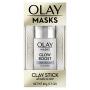 Face Masks by Olay, Clay Charcoal Facial Mask Stick, Glow Boost White Charcoal, 1.7 Oz