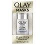 Face Masks by Olay, Clay Charcoal Facial Mask Stick, Glow Boost White Charcoal, 1.7 Oz