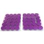 Beauticom 5G/5ML Round Clear Jars with Purple Lids for Jams, Honey, Cooking Oils, Herbs and Spices - BPA Free (Quantity: 100 Pieces)