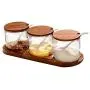 TNKML Glass Seasoning Box Seasoning Jar Set Household Glass Seasoning Jar Storage Tank Spice Jar Spice Container Salt Can Sugar Bowl-A TNKML Glass Seasoning Box Seasoning Jar Set Household Glass Seasoning Jar Storage Tank Spice Jar Spice Container Salt Can Sugar Bowl-A
