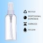 (12 PCS) 3.4oz/ 100ml Plastic Clear Spray Bottles,Refillable Fine Mist Sprayer Bottles Makeup Cosmetic Atomizers Empty Small Spray Bottle Container for Essential Oils, Travel, Perfumes,12PCS