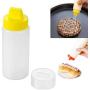 Container For Sauce - 1pc Plastic Multi-purpose Squeeze Bottle Four-hole Jars Container Oil Sauce Bottles Kitchen Accessories Salad Bottle