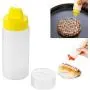 Bouteille d'Huile Multi-usage en Plastique - 1pc, Récipient à Sauce, Four-trous, Bouteille à Salade, Accessoires de Cuisine Bouteille d'Huile Multi-usage en Plastique - 1pc, Récipient à Sauce, Four-trous, Bouteille à Salade, Accessoires de Cuisine