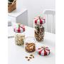 Glass Sealed Jar, Carousel Decor Iron Cover (45 oz.)