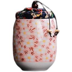 Goddness Bar Multi-Use Vacuum Seal Tea Coffee Jars Portable Ceramics Container(Style 14)