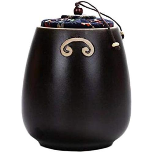Goddness Bar Japanese Style Storage Vacuum Seal Container Tea Coffee Jars Ceramics Cans(Style 02)