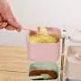 Ensemble de bocaux à épices JUSTDOLIFE 4 Couches, Récipient de Condimentation Multi-Usage avec Cuillères Ensemble de bocaux à épices JUSTDOLIFE 4 Couches, Récipient de Condimentation Multi-Usage avec Cuillères
