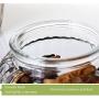 Kitchen Food Storage Jar Airtight Food Storage Spice/Storage Jar 4 Apple Shape Glass Spice Bottles With Transparent Glass Lids Airtight Food Storage Spice Container Set 2L