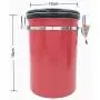 Harko Stainless Steel Large Airtight Coffee Canister with Bonus Scoop Worth $5 Coffee Vault Storage Jars For Fresher Coffee Ground Beans 1.8 L 20 Oz (Silver)
