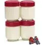 Bocal en verre Cuisipro de 170 ml (Set de 4), Vert/Rouge Bocal en verre Cuisipro de 170 ml (Set de 4), Vert/Rouge
