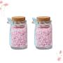 UPKOCH 2Pcs Clear Glass Jam Jars Yogurt Pudding Jars Sealed Jam Bottles Empty Honey Canisters Heat-Resistant Food Container with Lid Spoon