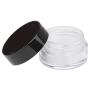 50 Jars - Beauticom High-Graded 5 Grams/5 mL BPA Free Thick Clear Acrylic 100% NO LEAK Plastic empty Containers with Black Lid for Cosmetic, Lip Balm, Beads, Creams, Lotion, Liquids, Sample, Travel