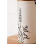 Cypress Home Stamped Botanical Ceramic Canisters, Set of 3