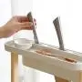 Étagère d'rangement pour épices en 2 niveaux, support de bouteilles libre-service, pour comptoir de cuisine salle de bain, organisateur de rangement en plastique, étagère polyvalente pour bureau et maison. Étagère d'rangement pour épices en 2 niveaux, support de bouteilles libre-service, pour comptoir de cuisine salle de bain, organisateur de rangement en plastique, étagère polyvalente pour bureau et maison.