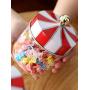 Glass Carousel Storage Jar Seal Can Canister with Lid, Kitchen Glassware Food Beverage Preserving Container Serving Candy, Cookie, Rice, Spice, Milk Powder, Sugar, Nuts, Tea, Container (S)