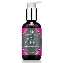 Arm Sleek Firming Serum for Upper Arms - Skin Toning and Tightening Treatment with Actigym + Caffeine + Peptides - 4 oz.