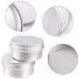 BENECREAT 12 Pack 2.7 OZ Tin Cans Screw Top Round Aluminum Cans Screw Lid Containers - Great for Store Spices, Candies, Tea or Gift Giving (Platinum) BENECREAT 12 Pack 2.7 OZ Tin Cans Screw Top Round Aluminum Cans Screw Lid Containers - Great for Store Spices, Candies, Tea or Gift Giving (Platinum)