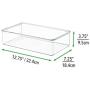 mDesign Plastic Stackable Kitchen Pantry Cabinet, Refrigerator, Freezer Food Storage Bin Box with Lid - Organizer for Fruit, Yogurt, Snacks, Pasta, Cans, Baking Supplies - 8 Pack - Clear