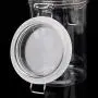 Dsxnklnd 1150ML Plastic Oval Clip Top Storage Jar with Airtight Seal Lid Food Candy Container Kitchen Spice Organizer