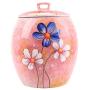 Schüssel für Reisaufbewahrung, stilvolles Küchen-Dekor, Getreide-Dispenser, Versiegelung, feuchtigkeitsdichter Jar, Porzellan-Zylinder, Organisationsset (Farbe: Rosa, Größe: 3136cm)
