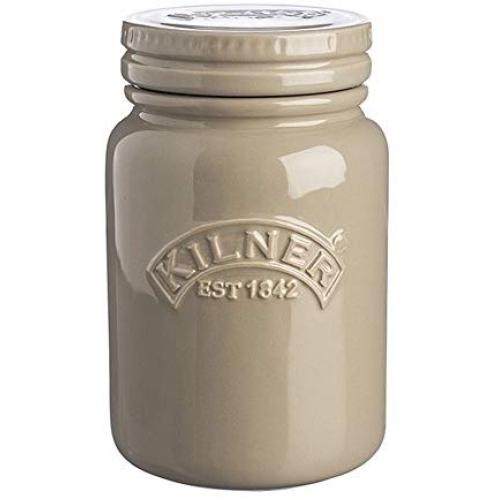 Kilner Ceramic Storage Jar, 600ml, Pebble Grey