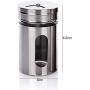 Stainless Steel Spice Shaker Jar Sugar Salt Pepper Herbs Toothpick Storage Bottle Bbq Spice Storage Bottle Kitchen Tool,B