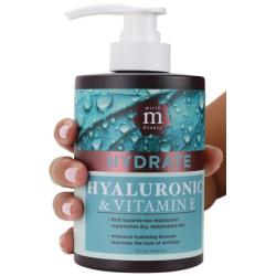 Mirth Beauty Hyaluronic Acid Cream for Face and Body. With Coconut Oil, Vitamin E, Aloe Vera, Shea Butter. Large 15oz jar with pump