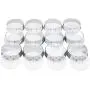 U-Pack 12 pieces of French Square Glass Spice Bottles 6 oz Spice Jars with Silver Metal Lids, Shaker Tops, and Labels by U-Pack U-Pack 12 pieces of French Square Glass Spice Bottles 6 oz Spice Jars with Silver Metal Lids, Shaker Tops, and Labels by U-Pack