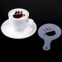JUSTDOLIFE Stainless Steel Powder Shakers All Purpose Shakers Spice Shaker Bottles with 16Pcs Coffee Stencils 2Pcs
