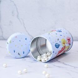 7 inch 3 Tier Stacking Tinplate Jars, Round Pillar Unicorn Jar Candy Box Storage Can, Also For Stationery, Small Party Favors,and Gifts Storage