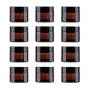 Snow Diamond 50ml 1.75 oz Empty Amber Round Glass Jars, with White Inner Liners and black Lids, High End Glass Containers for Salve Cream, Premium Vials (50ml / 1.7 oz, 12 Pack)