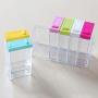 6er Set Spice Jar Transparente Gewürzbox Küchengewürz-Werkzeug Lagerbehälter Condiment Gläser