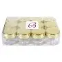 Beauticom 7 Gram / 7 ML (Quantity: 24 Pieces) Thick Wall Round Leak Proof Clear Acrylic Jars with GOLD Lids for Beauty, Cream, Cosmetics, Salves, Scrubs