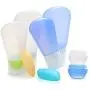 Ensembles de Flacons Silicones Souples 3 Couches Portables (8 Pièces) Étanches avec Récipients Cosmétiques (10 mL) et Couvercle Brosse à Dents pour Shampoing, Produits de Toilette, Lotion, Après-Shampoing - Idéal pour les Bagages à Main et les Vols (Appro Ensembles de Flacons Silicones Souples 3 Couches Portables (8 Pièces) Étanches avec Récipients Cosmétiques (10 mL) et Couvercle Brosse à Dents pour Shampoing, Produits de Toilette, Lotion, Après-Shampoing - Idéal pour les Bagages à Main et les Vols (Appro