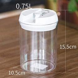 Tree House Food Storage canisters with lids, Plastic Storage Jars Versatile Durable Herbs Pot Round and Square-B 750ml